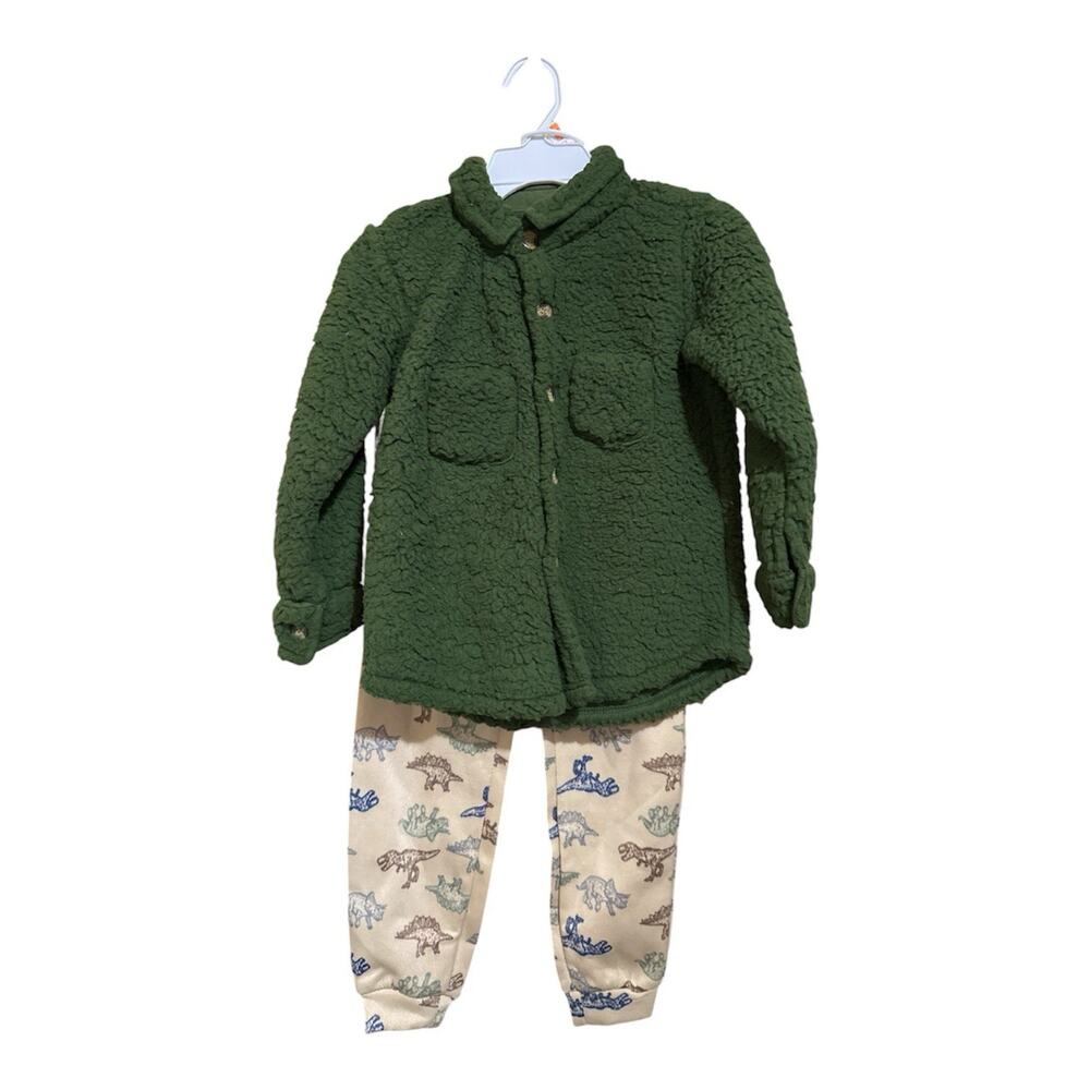 Quad Seven 2-piece boys Sherpa Jacket & matching Fleece Lined Sweatpants NWOT 7